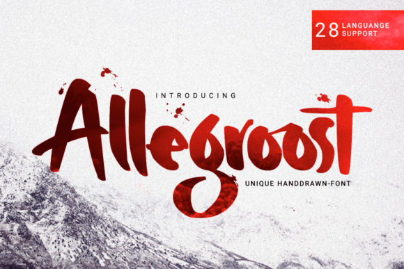 Allegroost: A Bold Handwritten Font for Web Design