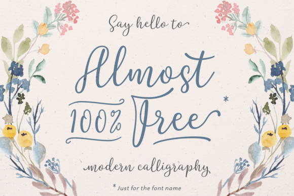 Almost 100 Free: A Bold Script Font for Editorial Design