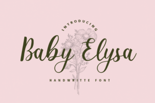 Baby Elysa: A Sophisticated Script Font for Editors