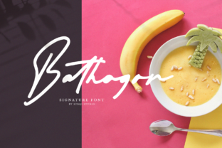 Bathagor: A Script Font for Editorial Charm
