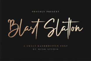 Blast Slatton: A Bold Script Font for Web Design