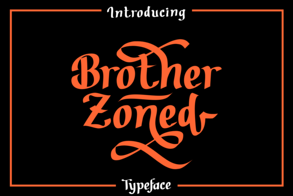 Brother Zoned: A Unique Handwritten Font for Crafters