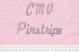 CMV Pinstripe: A Script Font for Editorial Elegance