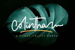 Colintha: A Modern Handwritten Font for Editorial Design