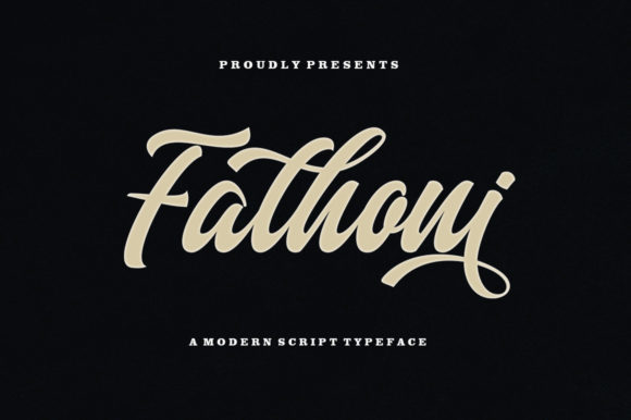 Fathoni: A Handwritten Script Font for Editorial Design