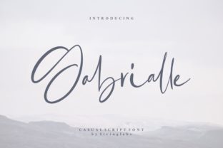 Gabrialle: A Premium Script Font for Editorial Design