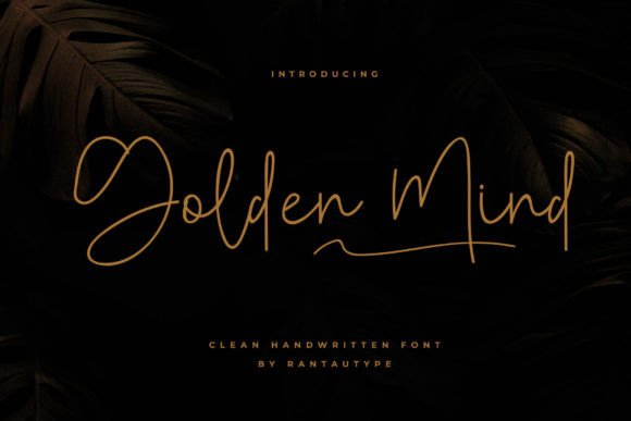 Golden Mind: The Script Font for Creative Marketing