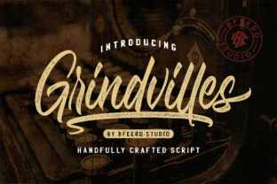 Grindvilles Duo: A Vintage Script Font for Campaigns