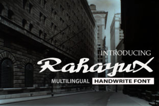 RahayuX: A Modern Script Font for Editorial Design