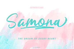 Samona: A Handwritten Typeface for Joyful Editorial Design