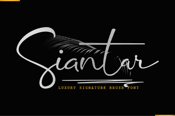 Siantar: A Luxurious Signature Font for Makers