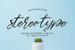 Stereotype: A Handmade Script Font for Editorial Design